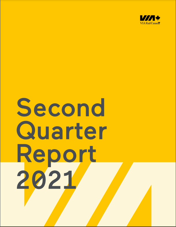 Second Quarter Report VIA Rail